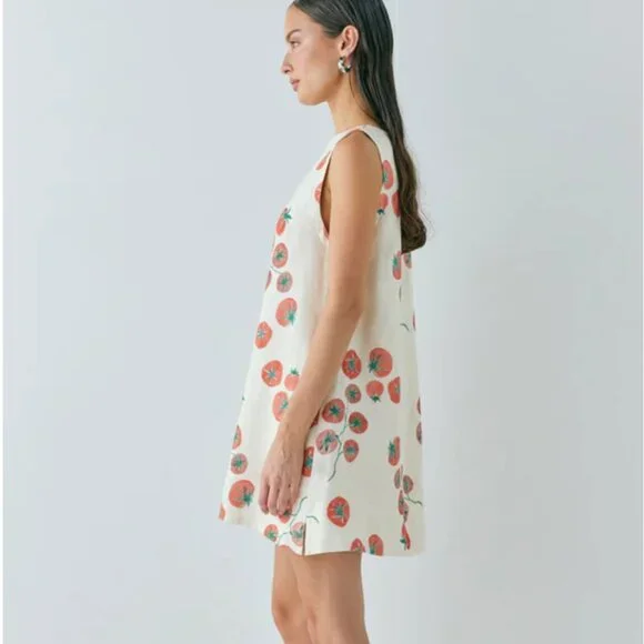 NWT VRG GRL Aftersun Linen Mini Dress Roma (XS) - Picture 2 of 4